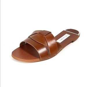 Zara leather flat sandals